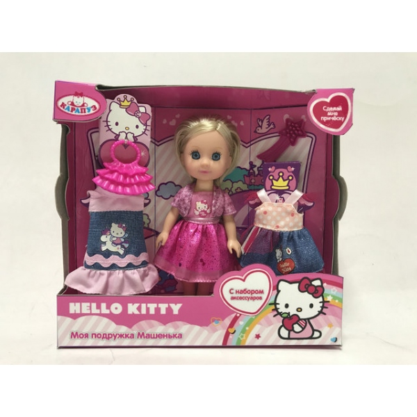 

Кукла Машенька из серии Hello Kitty 15 см., с набором одежды