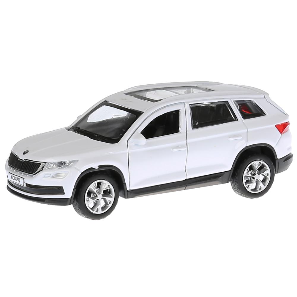 

Джип Skoda Kodiaq, белый, 12 см, открываются двери, инерционный механизм