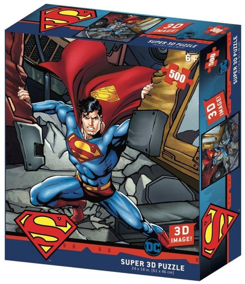 Пазл Super 3D - Сила Супермена, 500 деталей  