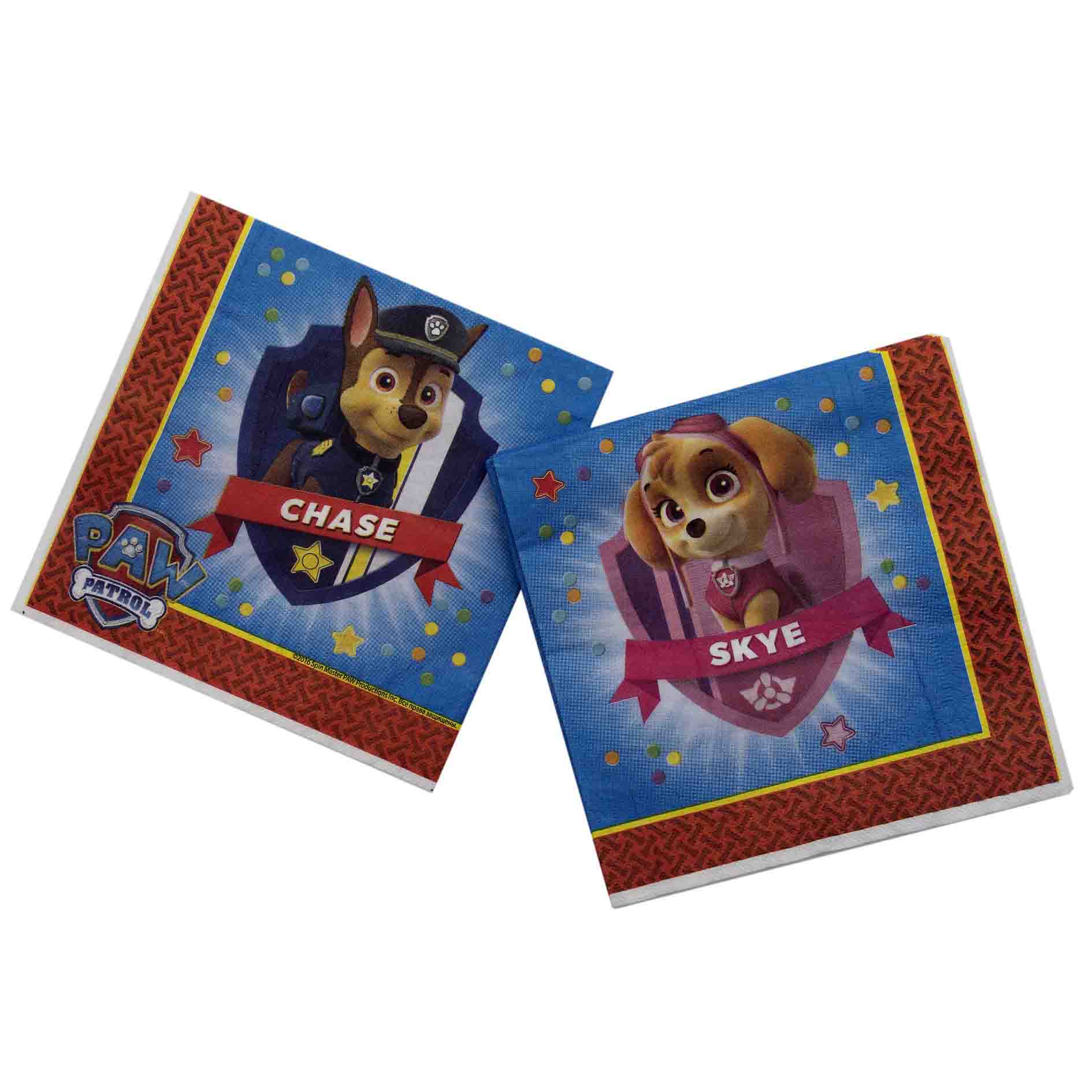 

Набор салфеток - Щенячий Патруль, 12 штук, 33 х 33 см