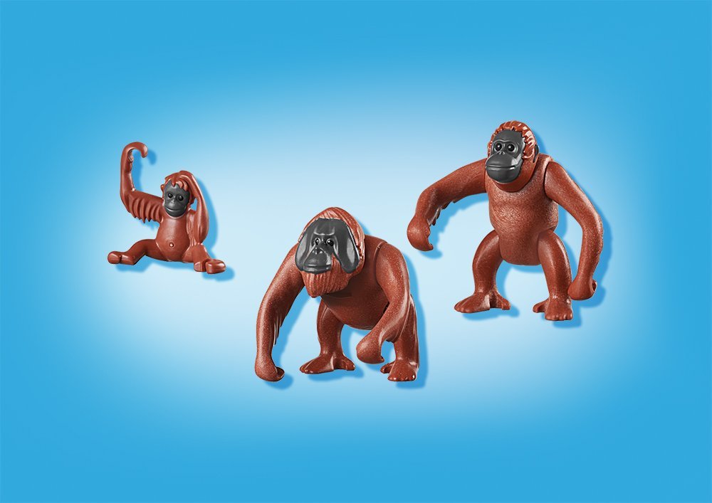 Набор из 3 фигурок - Зоопарк: Семья Орангутангов  