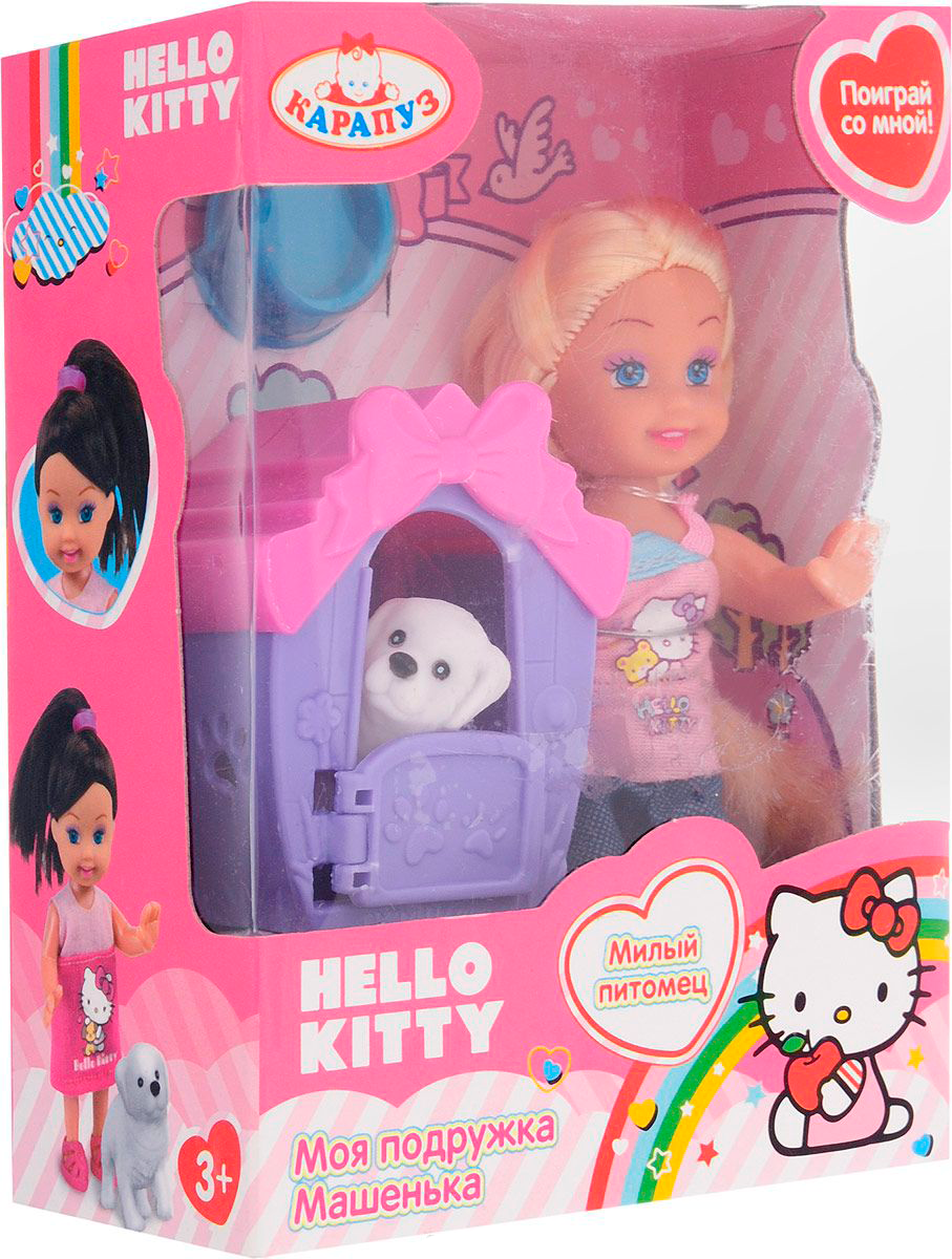 Кукла Hello Kitty – Машенька с питомцем, 12 см  