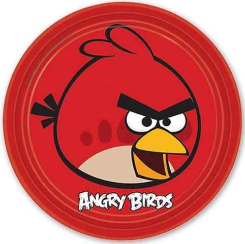 

Тарелка Angry Birds, 23 см, 8 штук