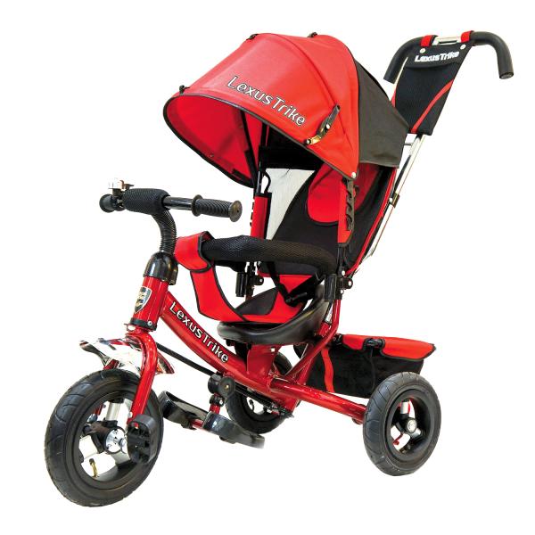 

Велосипед 3-колесный Lexus Trike, колеса Eva 10 и 8 ", регулируемая спинка, задний тормоз, цвет - красный
