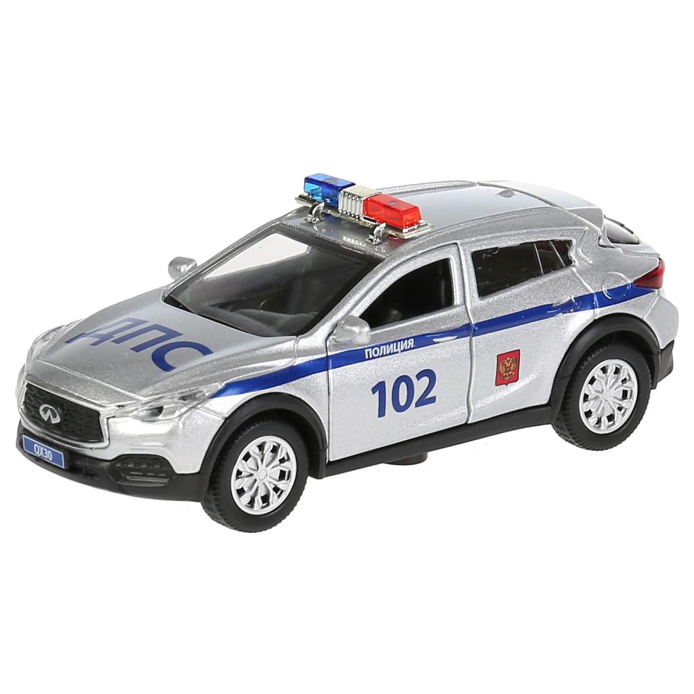 Инерционная металлическая машина Infiniti Qx30 – Полиция, 12 см, свет-звук  
