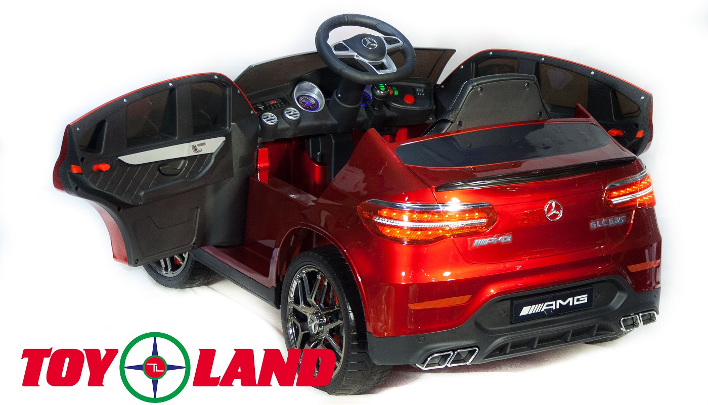 Электромобиль Mercedes-Benz AMG GLC63 Coupe 4x4 красного цвета, ToyLand, QLS-5688 