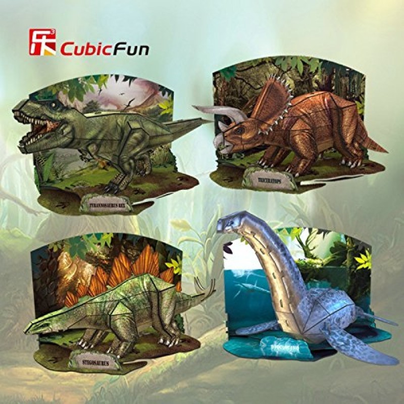 3D пазл из пенокартона – Эра Динозавров Тираннозавр, 36 деталей  