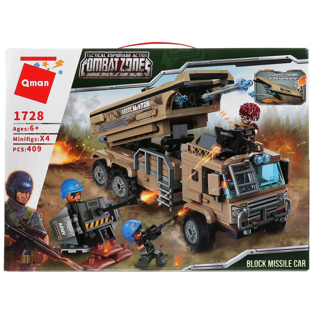 

Конструктор военный с фигурками, 409 деталей