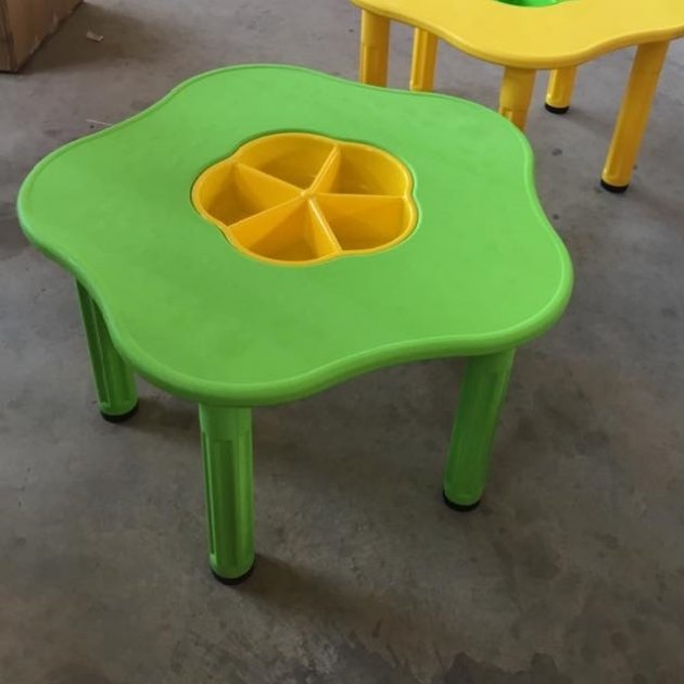 Детский столик Сэнди, с системой хранения мелочей, зеленый  