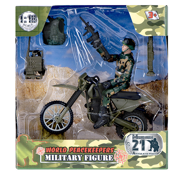 Игровой набор WP. Мотоциклетные войска, 1:18, 1 фигурка  