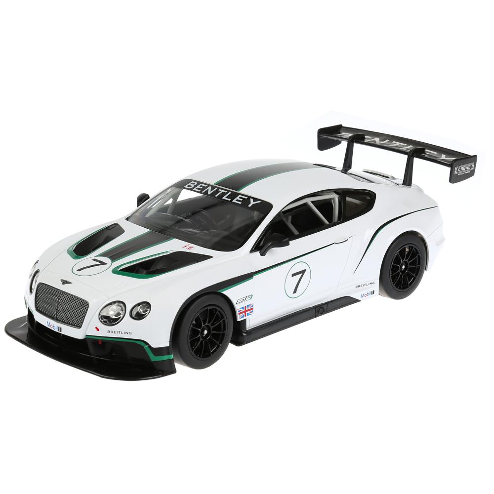 Машина р/у Rastar - Bentley Continental Gt3, масштаб 1:14 со светом, цвет белый   