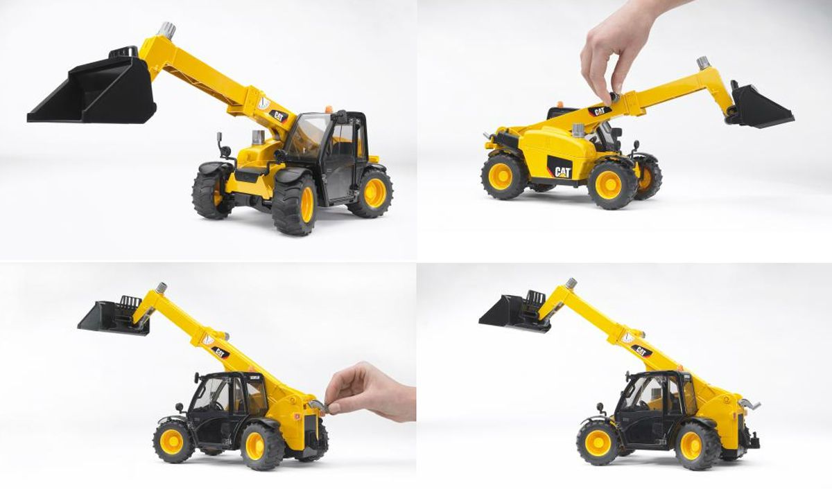 Погрузчик колёсный Bruder CAT Telehandler с телескопическим ковшом  