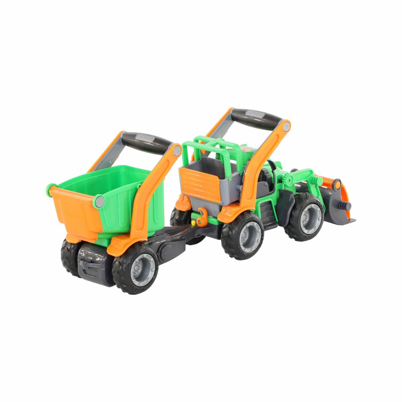 Трактор-погрузчик с полуприцепом ГрипТрак, в коробке   
