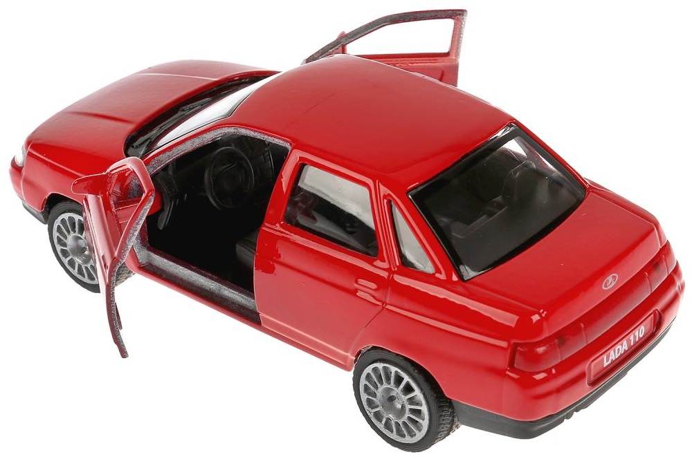Машина металлическая Технопарк Lada 110, инерционная, цвет - красный 