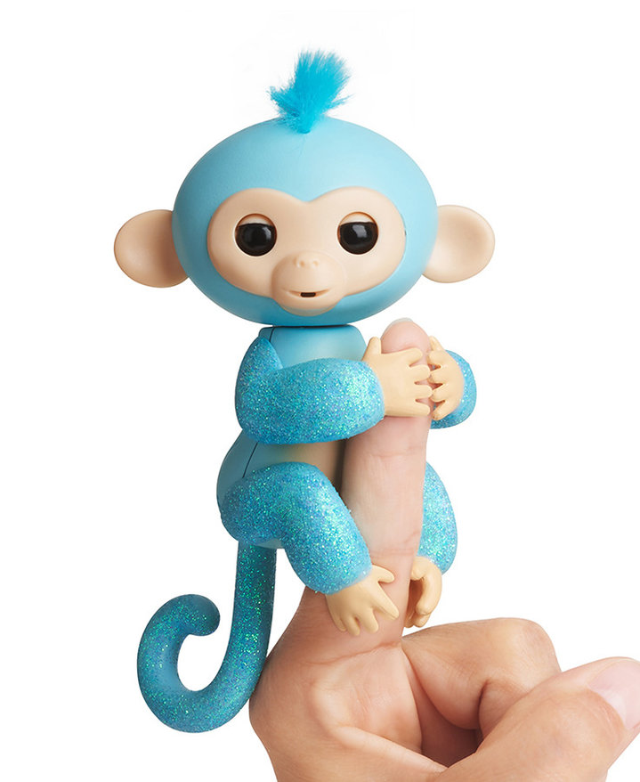 Интерактивная обезьянка Амелия, изумрудная, 12 см  