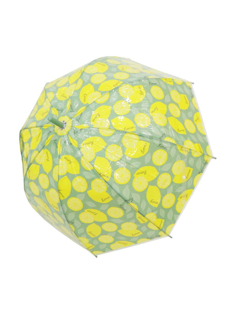 Зонт-трость – Лимоны, зеленый  