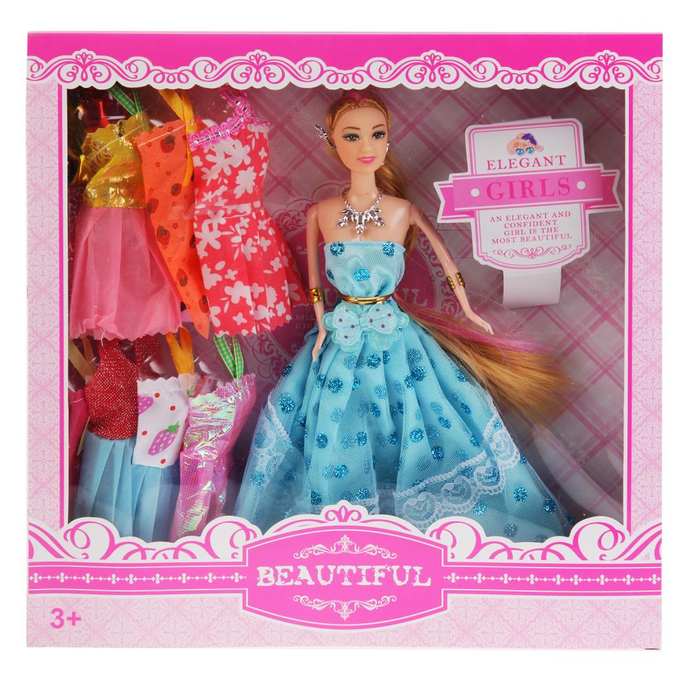 Кукла с набором одежды, разные цвета, 29 см   