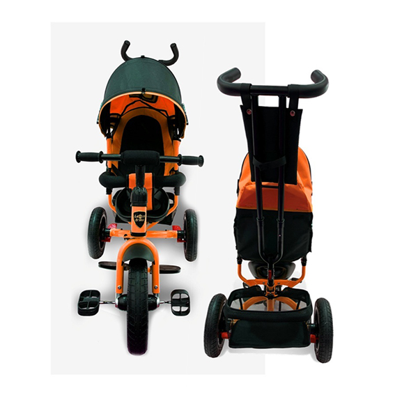 Велосипед 3 колесный – Lexus trike, цвет оранжевый, надувные колеса 12 и 10 дюйм  