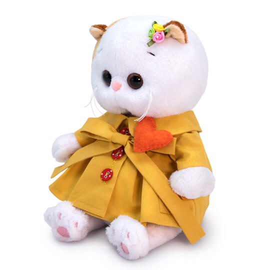 Мягкая игрушка - Кошечка Ли-Ли BABY в плаще с сердечком  