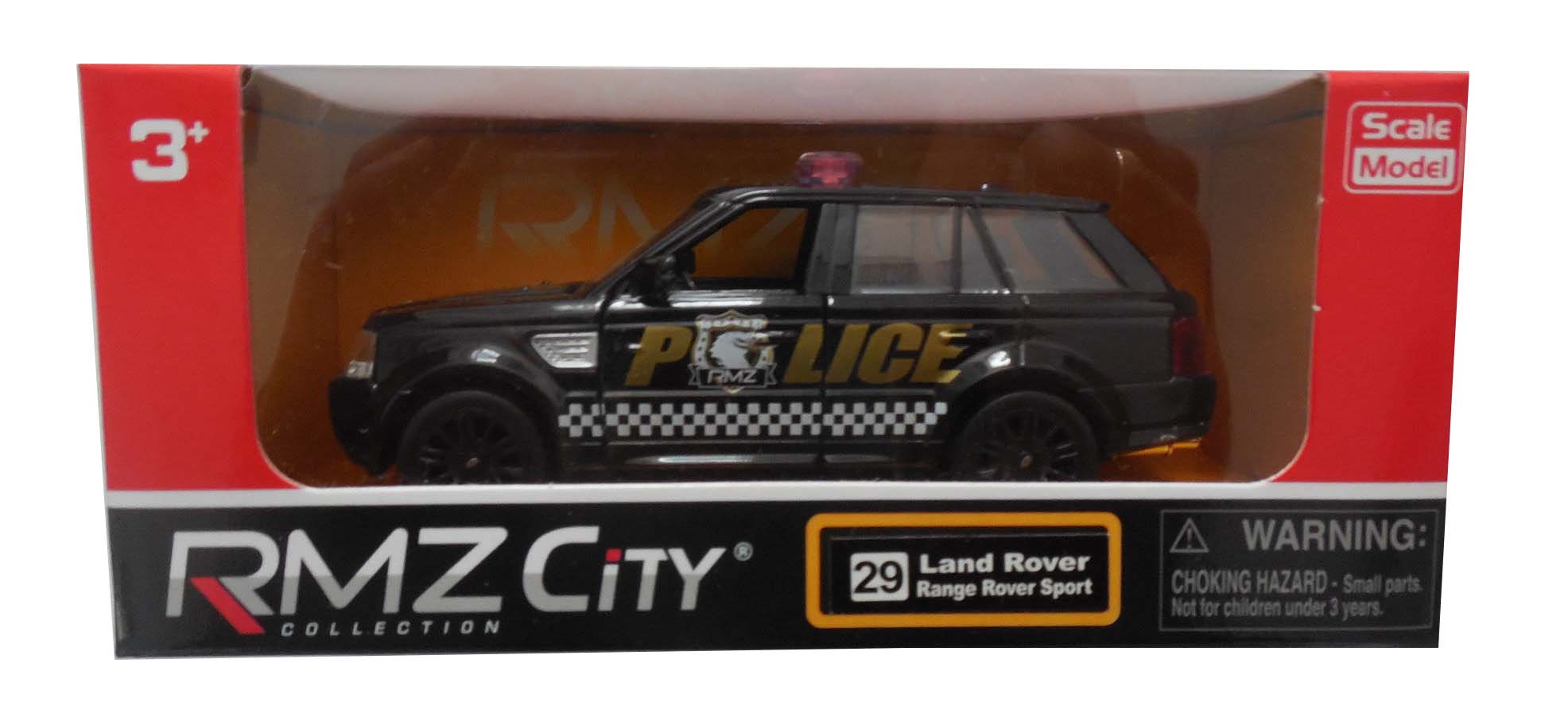 Металлическая инерционная машина RMZ City - Land Rover Range Rover Sport, 1:36, полицейская машина  
