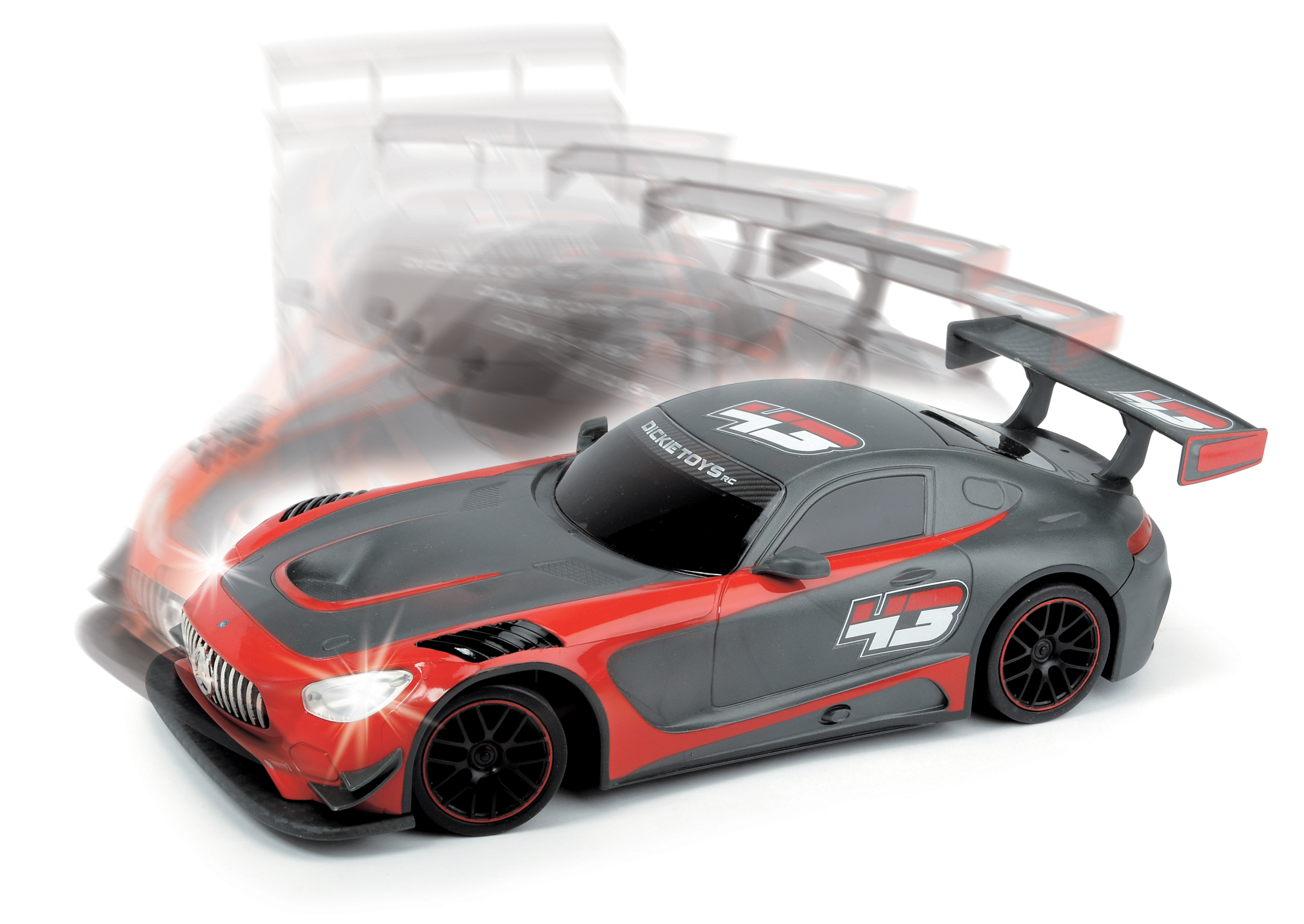 Машинка Mercedes-AMG GT3 на радиоуправлении, с дымом  