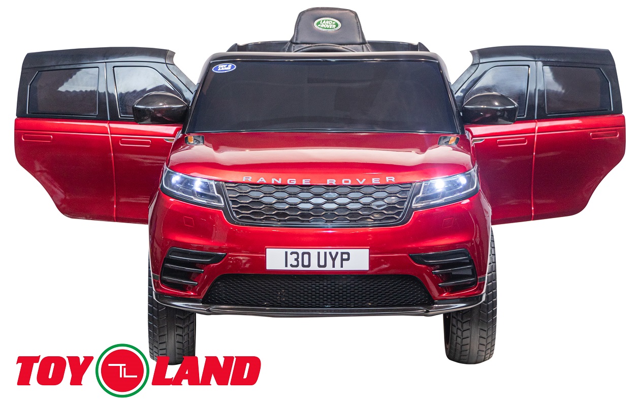 Электромобиль Джип Range Rover Velar, красный краска, свет и звук  