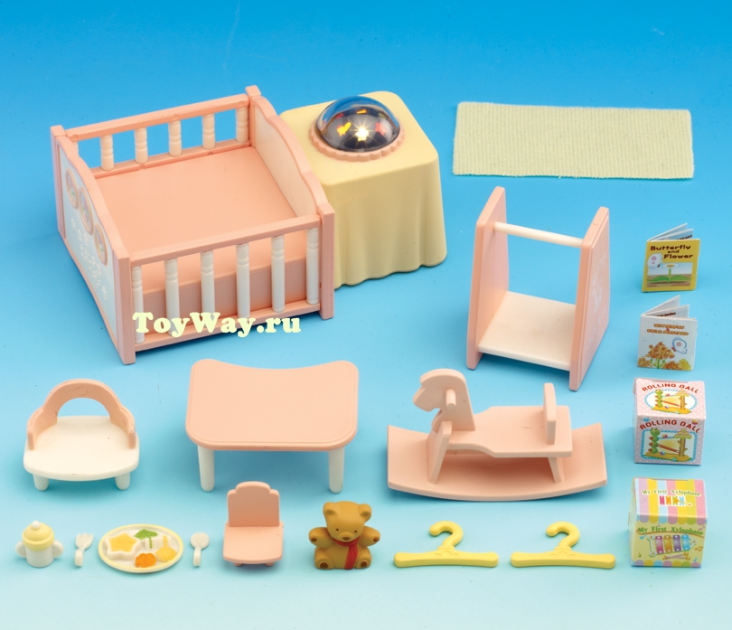 Sylvanian Families - Детская комната, розовая, со светом  