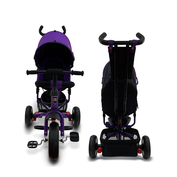 Велосипед 3-колесный Lexus trike, колеса Eva 10 и 8', регулируемая спинка, задний тормоз, фиолетовый   