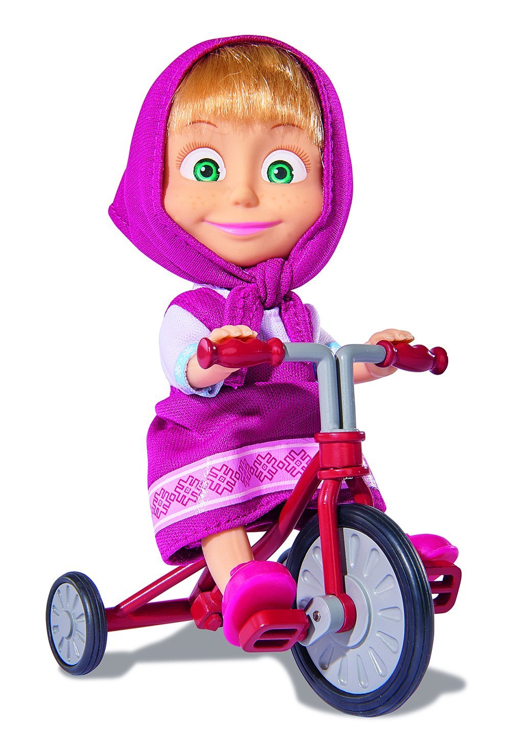 Кукла Маша на велосипеде, 12 см  