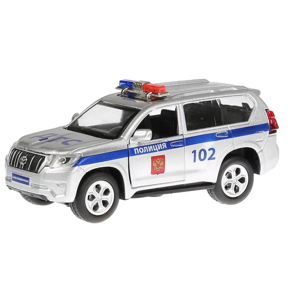 

Машина металлическая свет-звук Toyota Prado Полиция, 12 см., открываются двери, инерционная