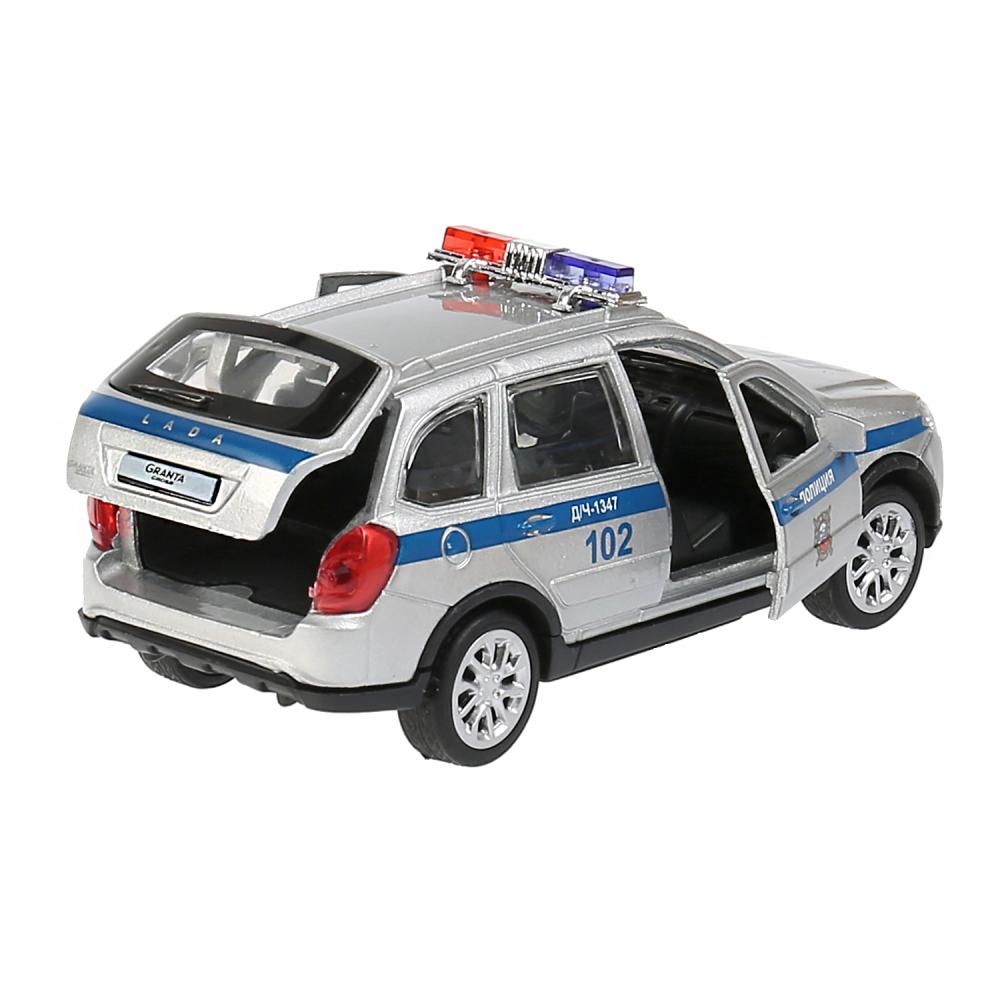 Машина Lada Granta Cross 2019 - Полиция, 12 см, инерционный механизм, цвет серебристый  