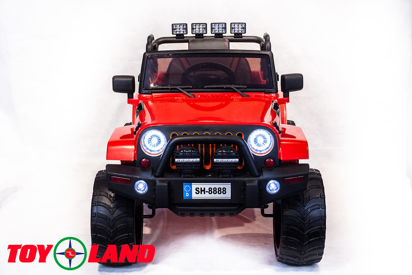 Электромобиль Jeep красный  