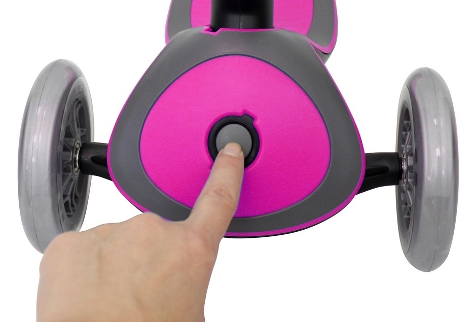 Самокат Evo 5 в 1 с 3 светящимися колесами, Pink  