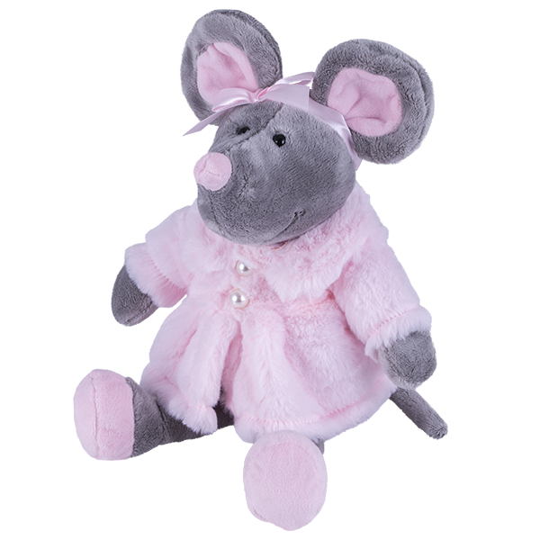 

Игрушка мягкая Мышь в шубке, 36 см.