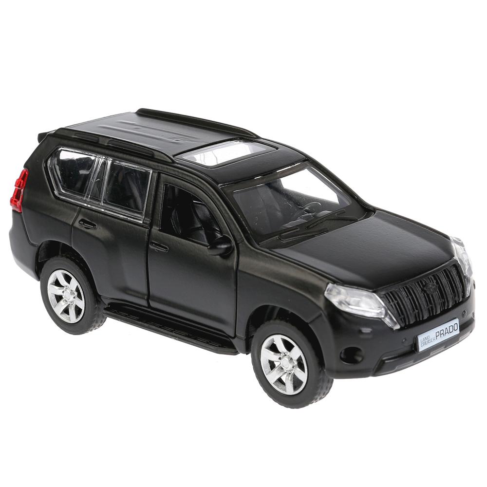 

Модель Toyota Prado, матовая черная, 12 см, открываются двери, инерционная