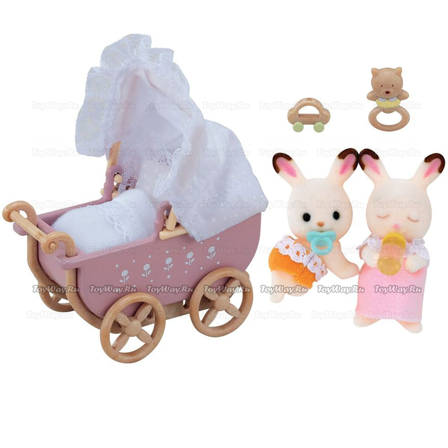 Sylvanian Families - Двойняшки Филипп и Николь в коляске  