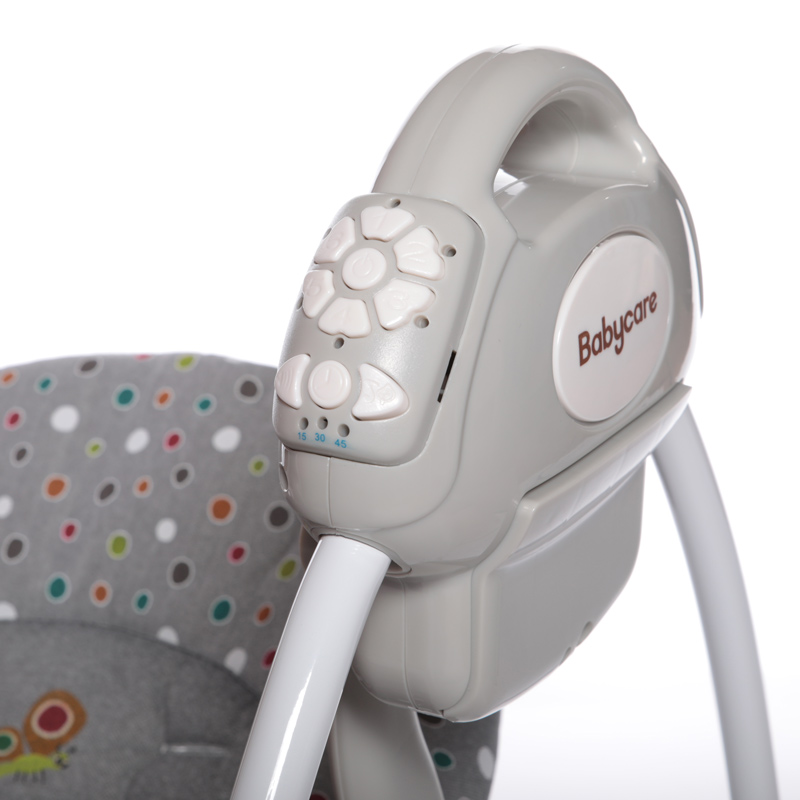 Электрокачели - Baby Care Riva с адаптером, Серый/Grey  