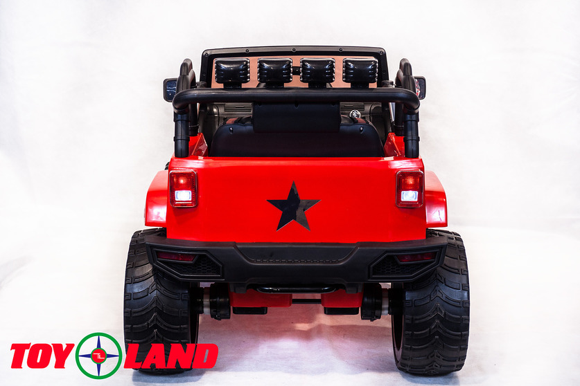 Электромобиль Jeep красный  