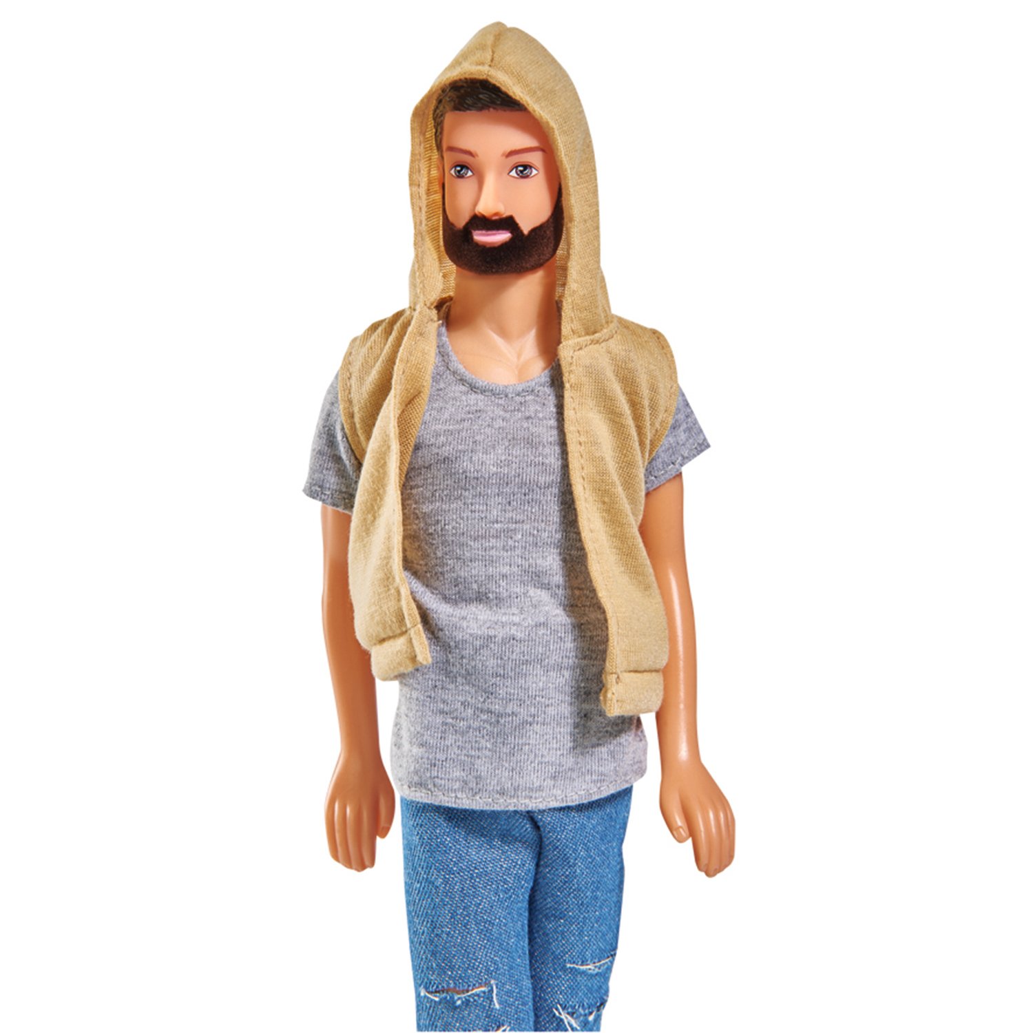 Кукла Кевин с бородой в шортах, 30 см  