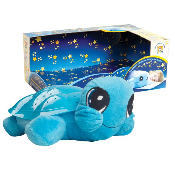 Мягкая игрушка "Мульти-Пульти" Черепаха музыкальная проектор-ночник, 3 колыбельные  