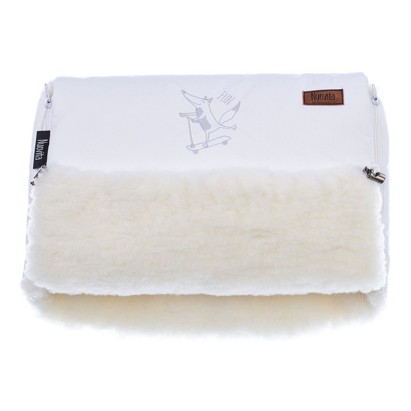 

Муфта меховая для коляски Nuovita Islanda Bianco Bianco/Белый