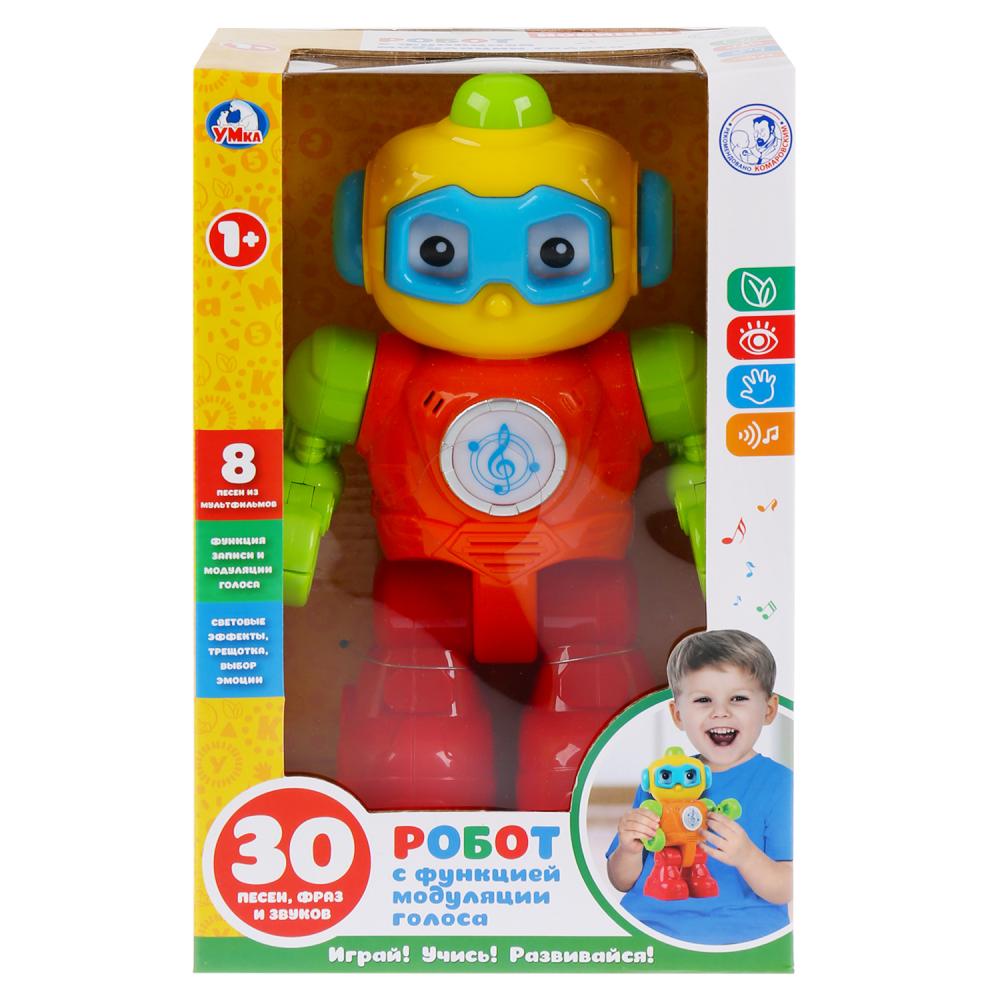 Развивающая игрушка – Робот, 8 песен из м/ф, трещотка  