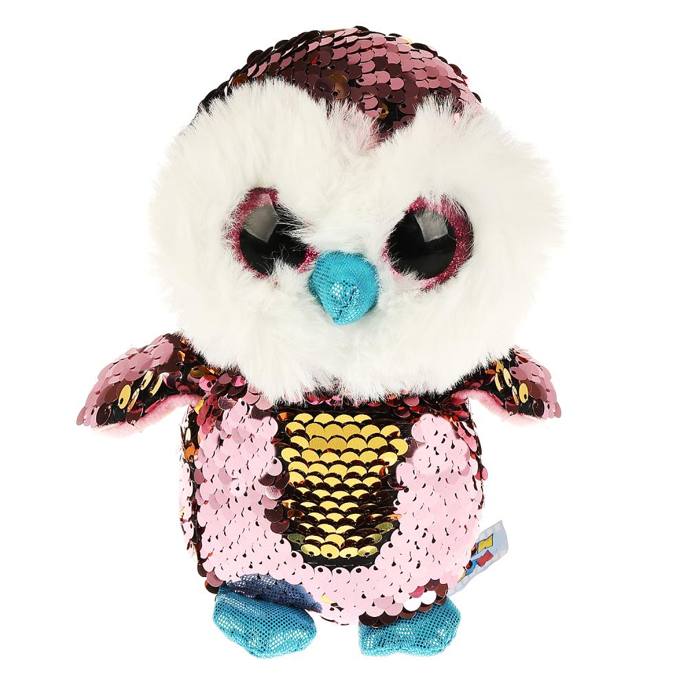 

Игрушка мягкая - Сова из пайеток, 15 см