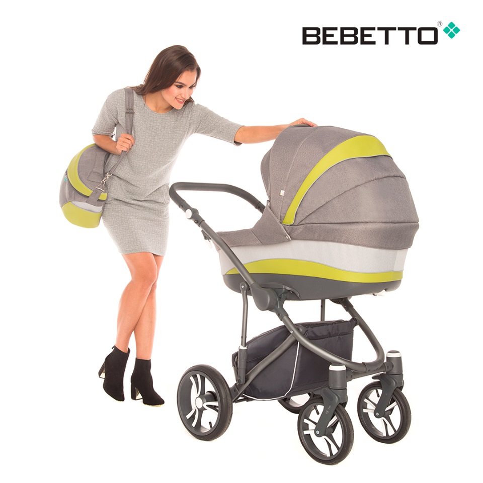 Детская коляска Bebetto Murano Colours  2 в 1 шасси матовый графит/GRM C02  