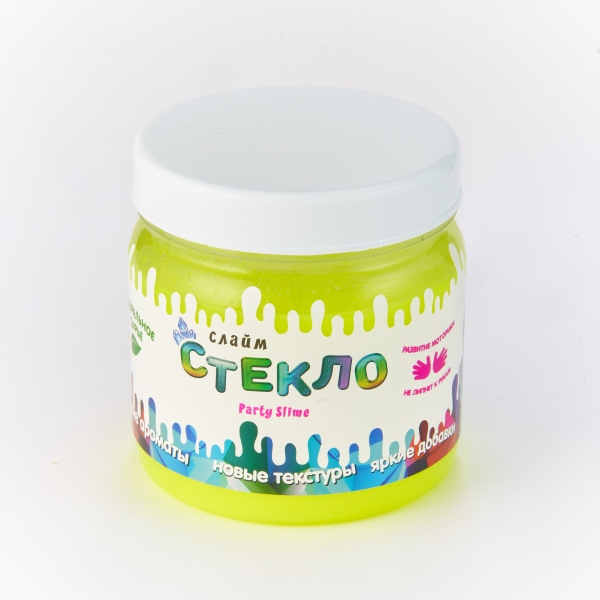 

Слайм – Стекло Party Slime неон желтый, 400 грамм