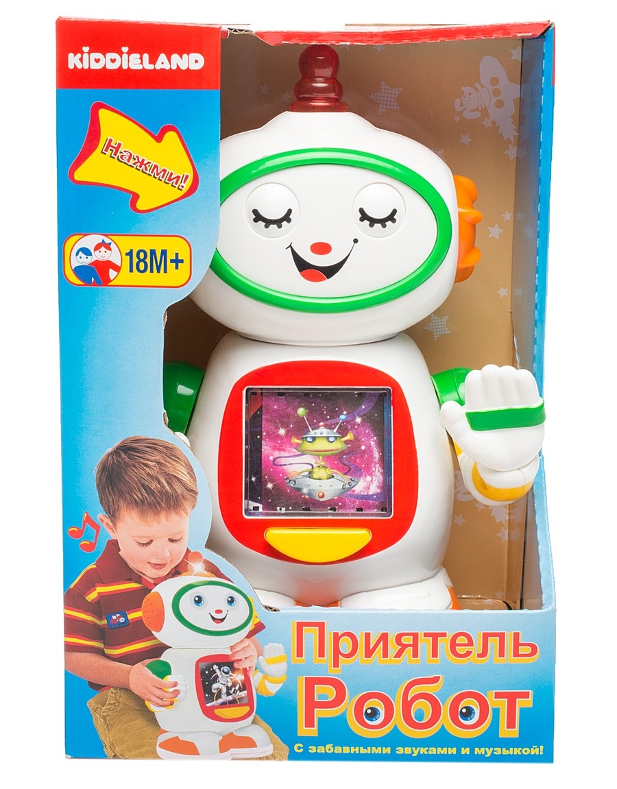 Интерактивная развивающая игрушка Приятель робот Kiddieland, KID 051367 