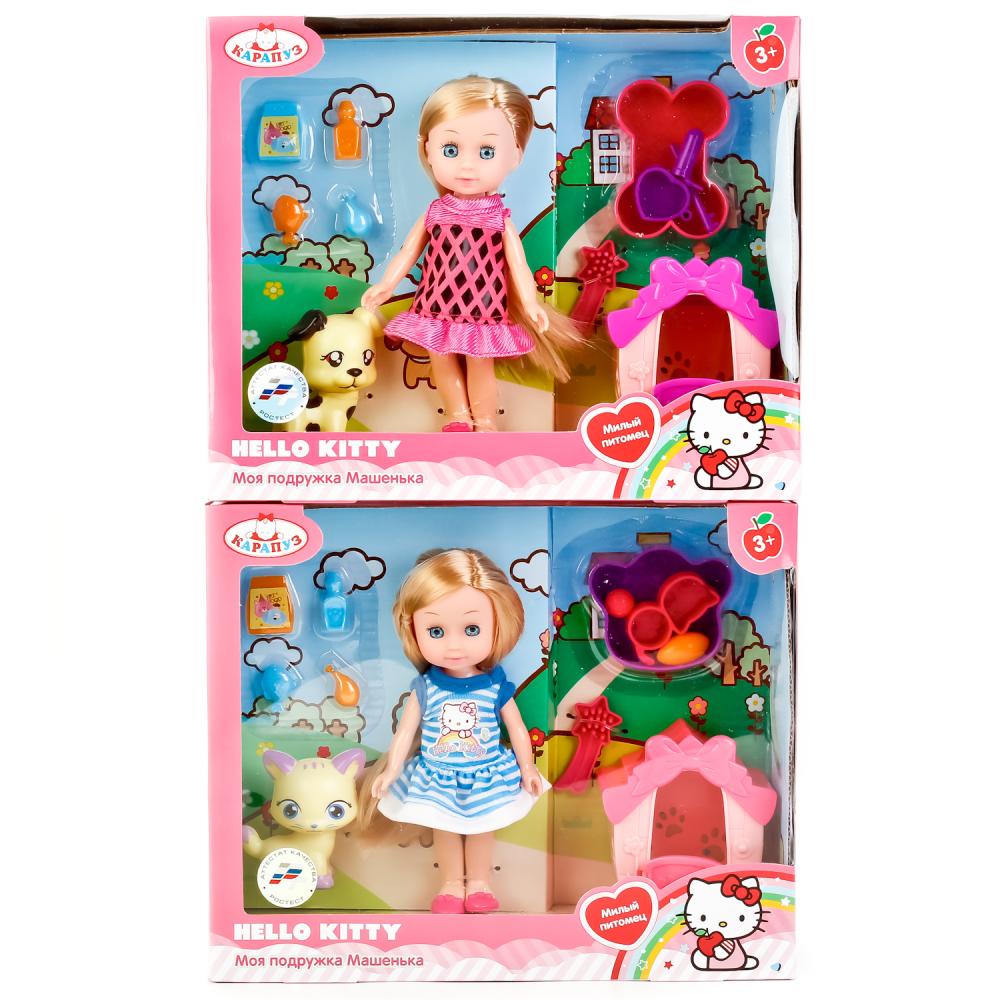 Кукла с аксессуарами Hello Kitty – Машенька с питомцем и домиком, 15 см  
