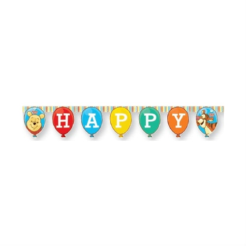 

Гирлянда "Винни и Хрюня" Happy Birthday