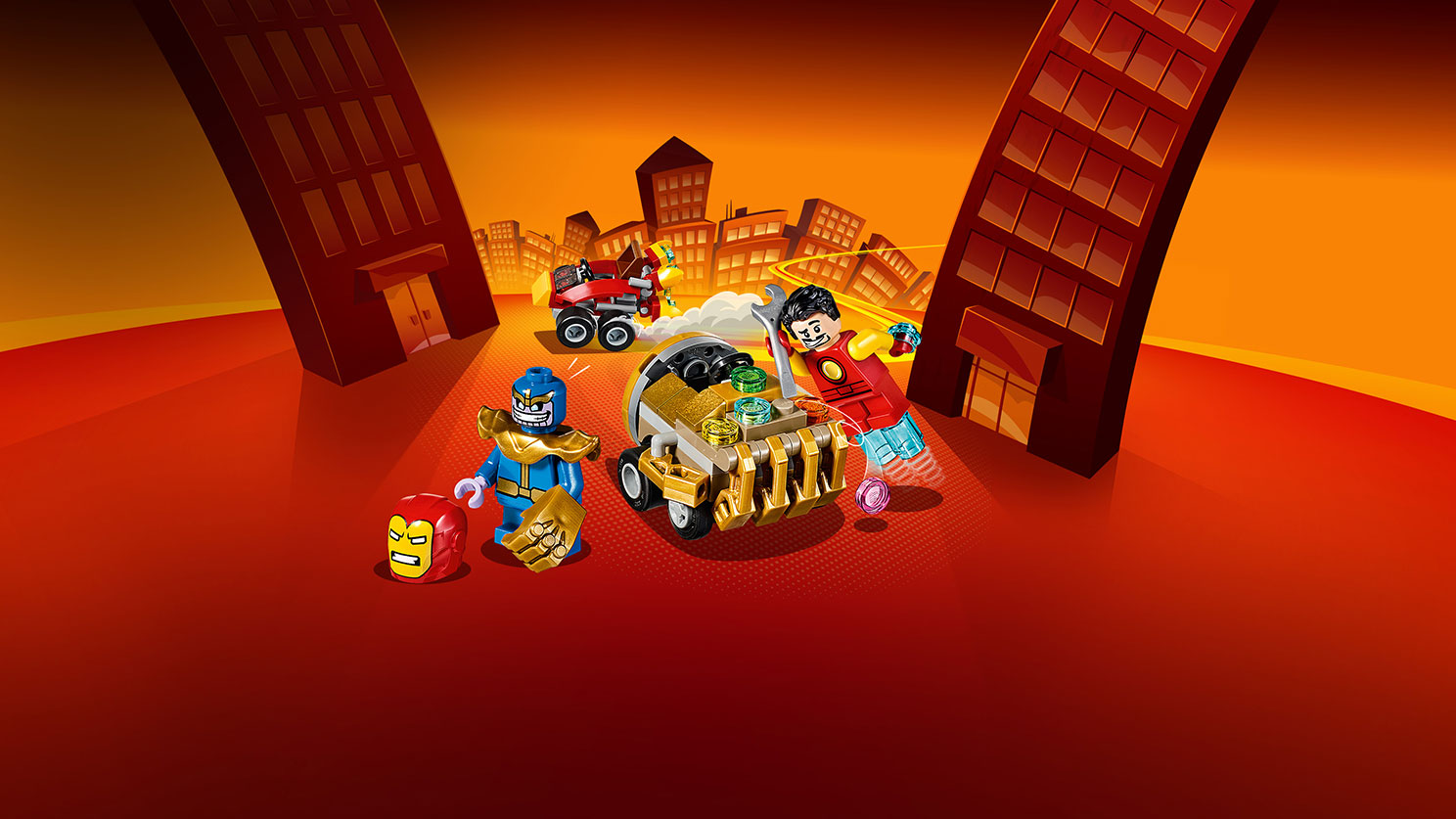 Lego Super Heroes. Mighty Micros: Железный человек против Таноса  