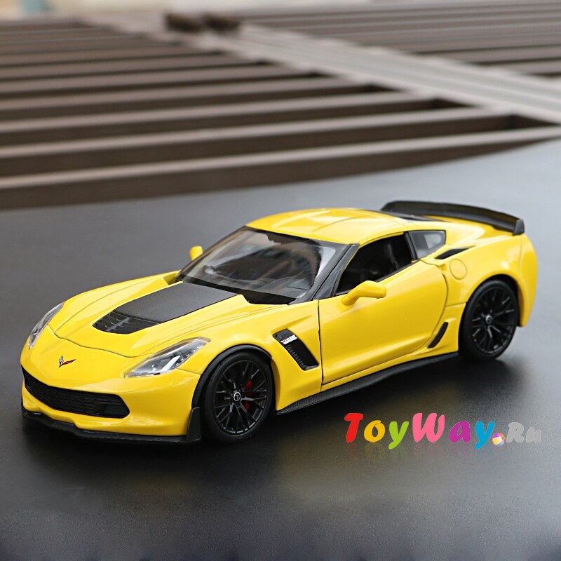 Модель машины – Chevrolet Corvette, масштаб 1:24  